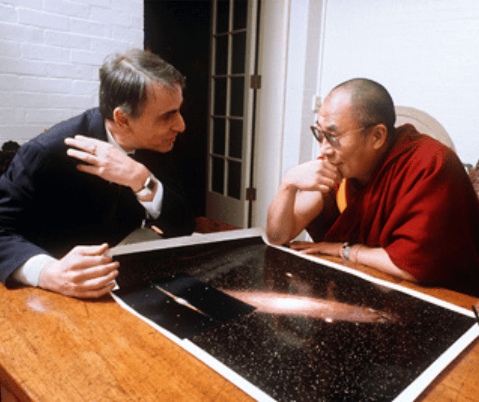 Карл Саган и Далай Лама